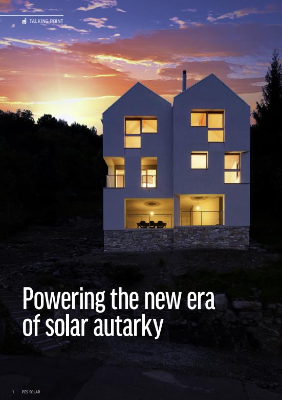 PES Powering the new era of solar autarky