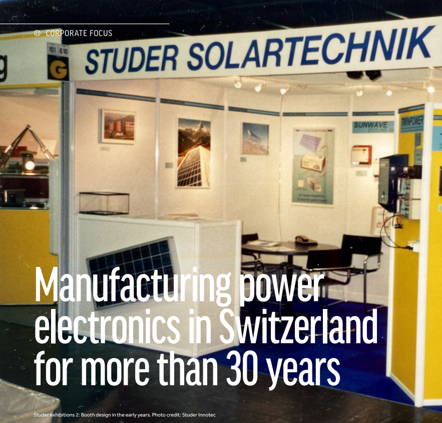 Herstellung von Leistungselektronik in der Schweiz seit mehr als 30 Jahren