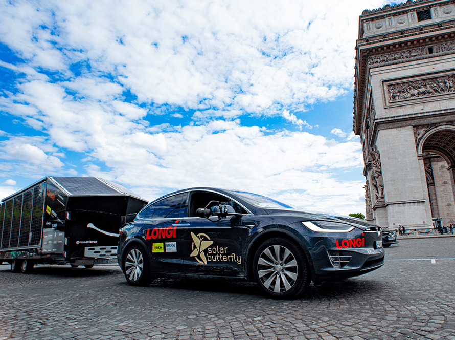Solar butterfly in Paris