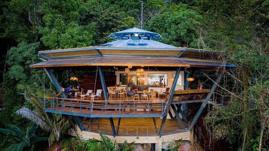 Sustainable resort in a forest