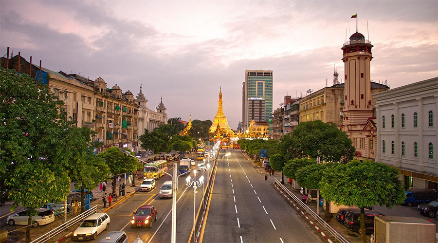 Myanmar city