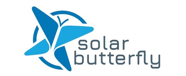 Solar butterfly logo