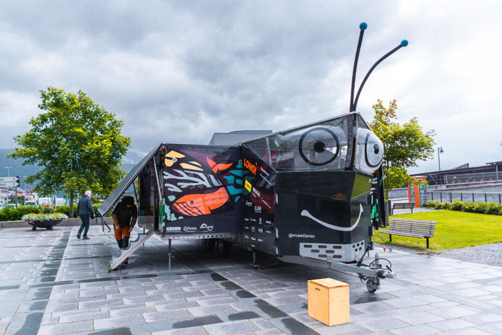 Solar butterfly truck
