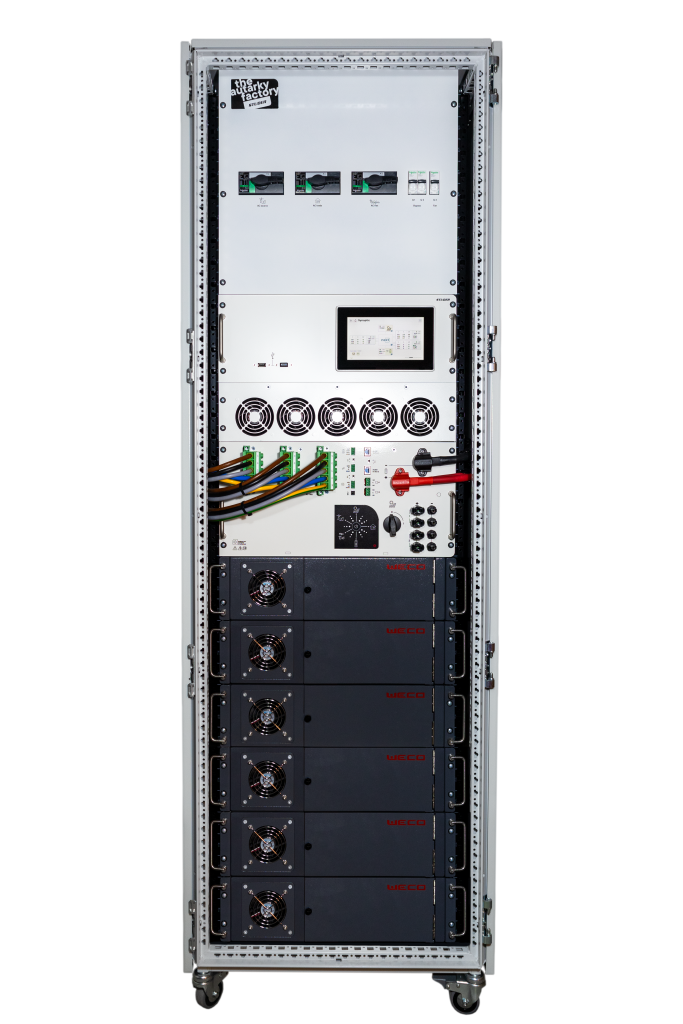 infra next3 rack with 6 batteries