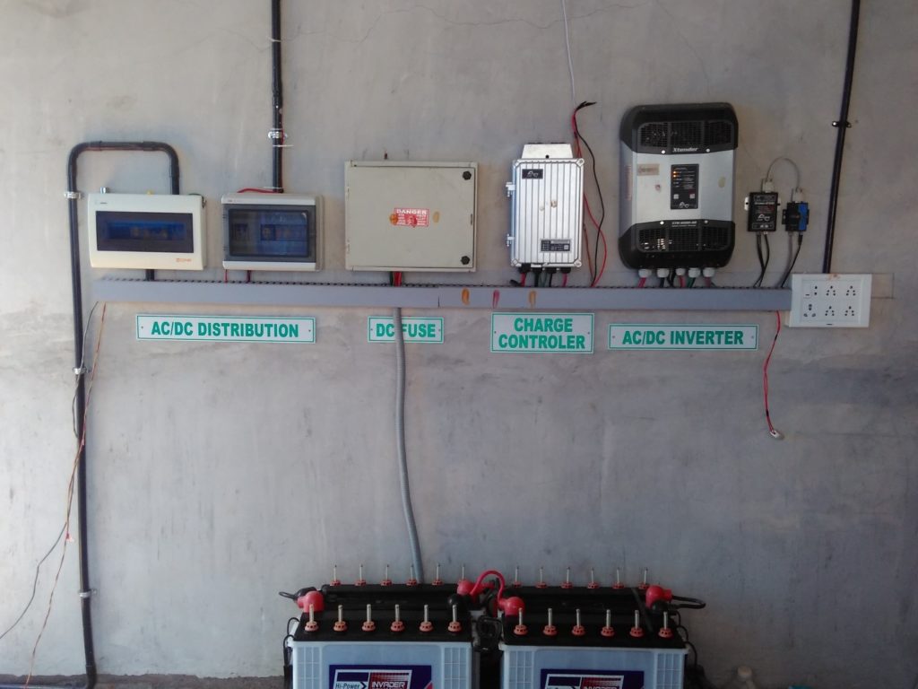 xtender installation, batteries and variotrack