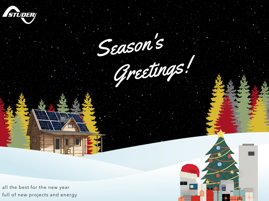 Weihnachtsgrüße von Studer-Innotec 2024
