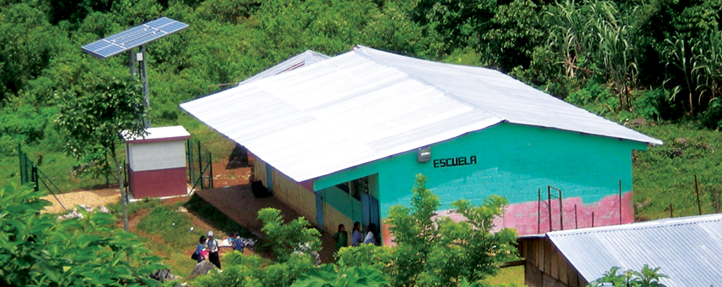 School with PV panels