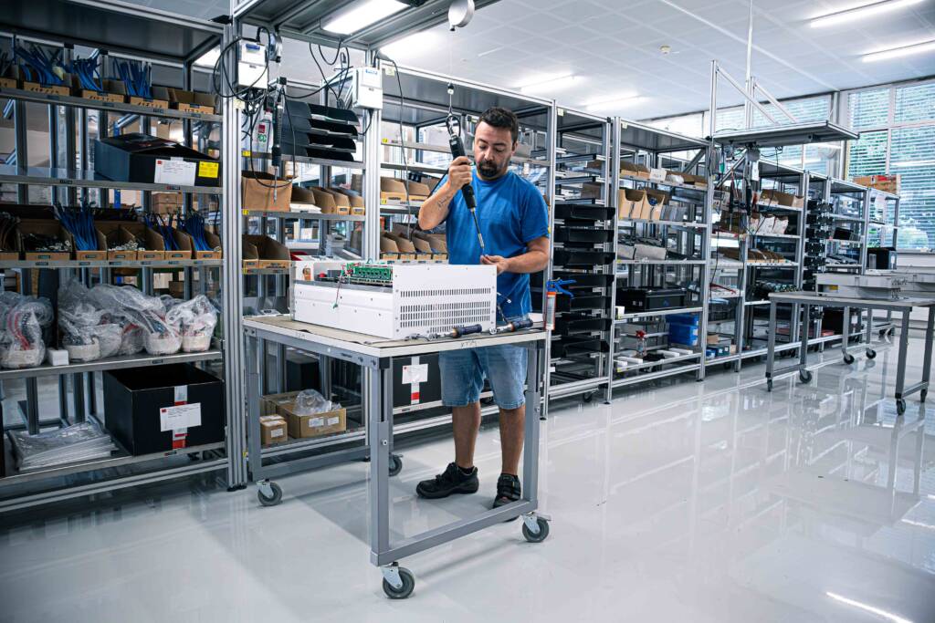 next3 rack production line Switzerland