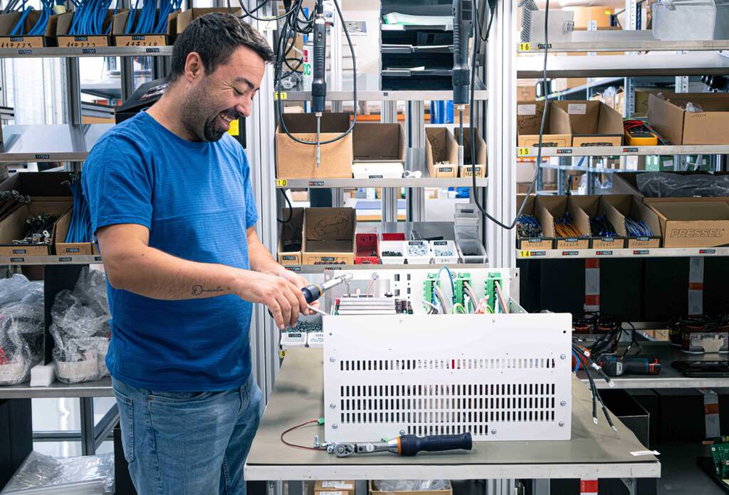 next3 rack production line Switzerland