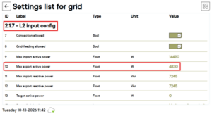 settings picture next3 feed-in limit